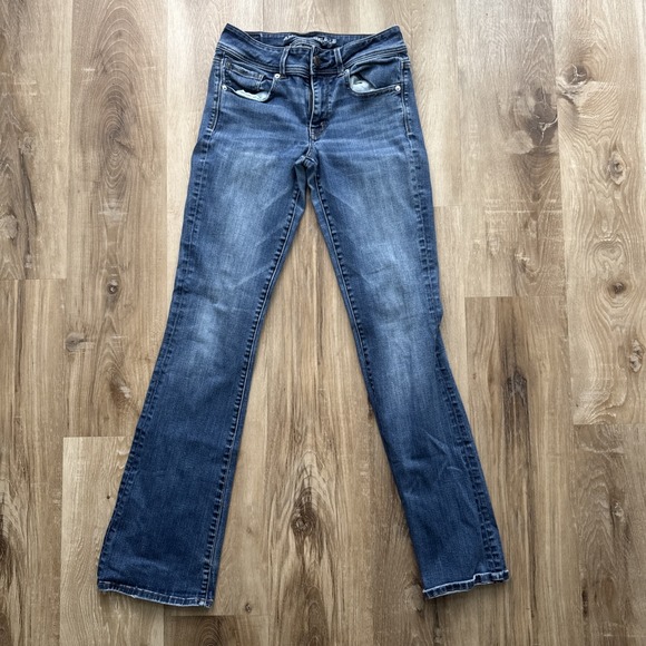 American Eagle Outfitters Denim - American Eagle Women's Kick Boot Jeans Size 6 Low Rise Stretch Flared Western